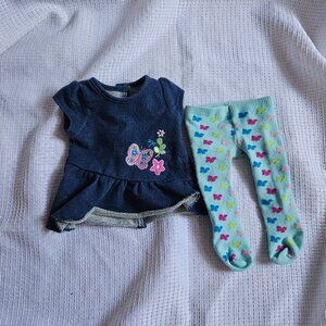 Butterfly meet outfit Bitty Baby Twins